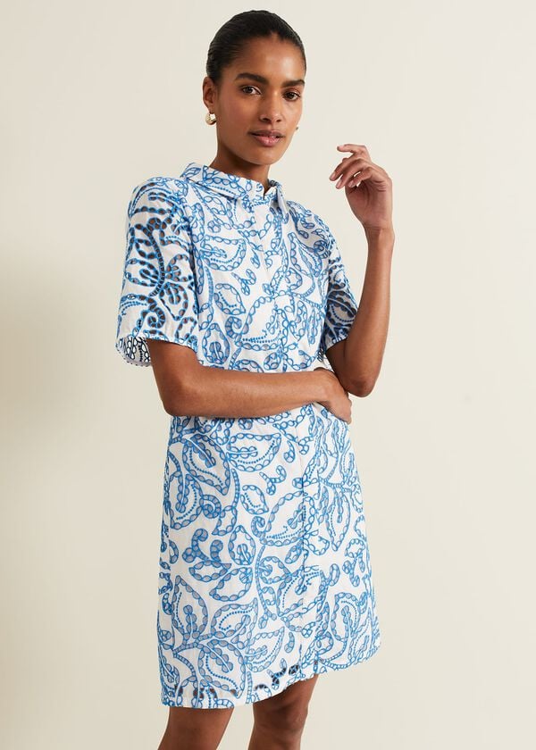 phase eight Nicky Broderie Swing Dress