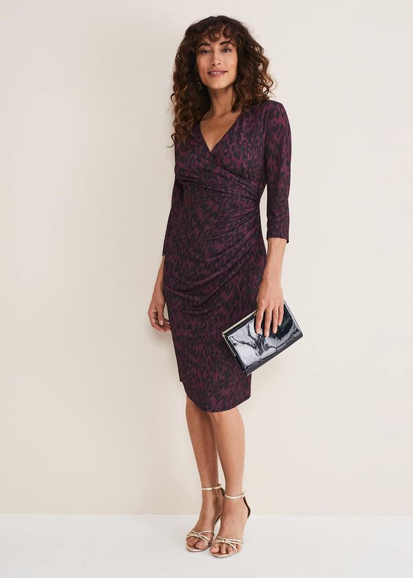 Phase Eight Nieve Leopard Print Dress