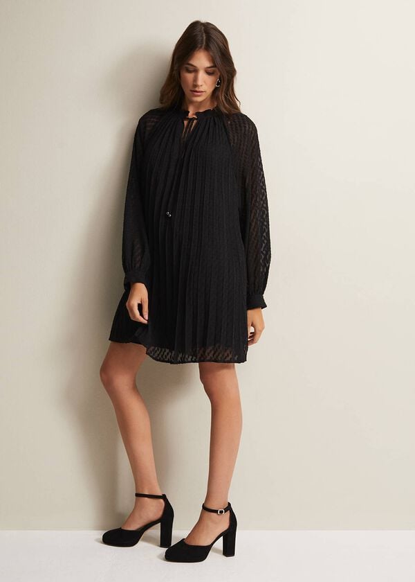 Phase Eight Nikkita Pleated Swing Mini Dress