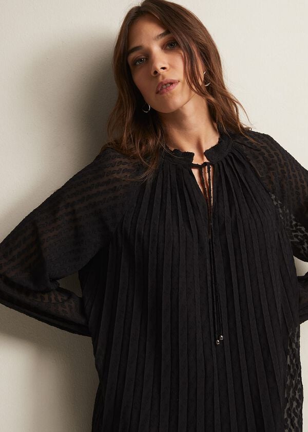 Phase Eight Nikkita Pleated Swing Mini Dress