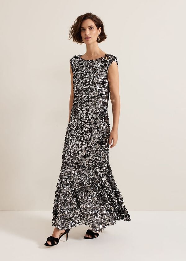Phase Eight Nina Sequin Maxi Dress