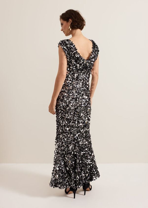 Phase Eight Nina Sequin Maxi Dress