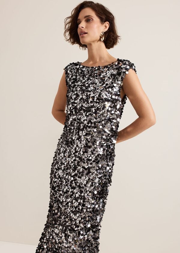 Phase Eight Nina Sequin Maxi Dress