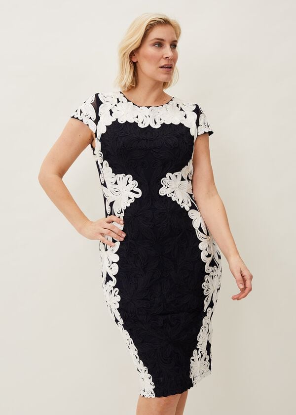 phase eight Nori Tapework Lace Fitted Dress