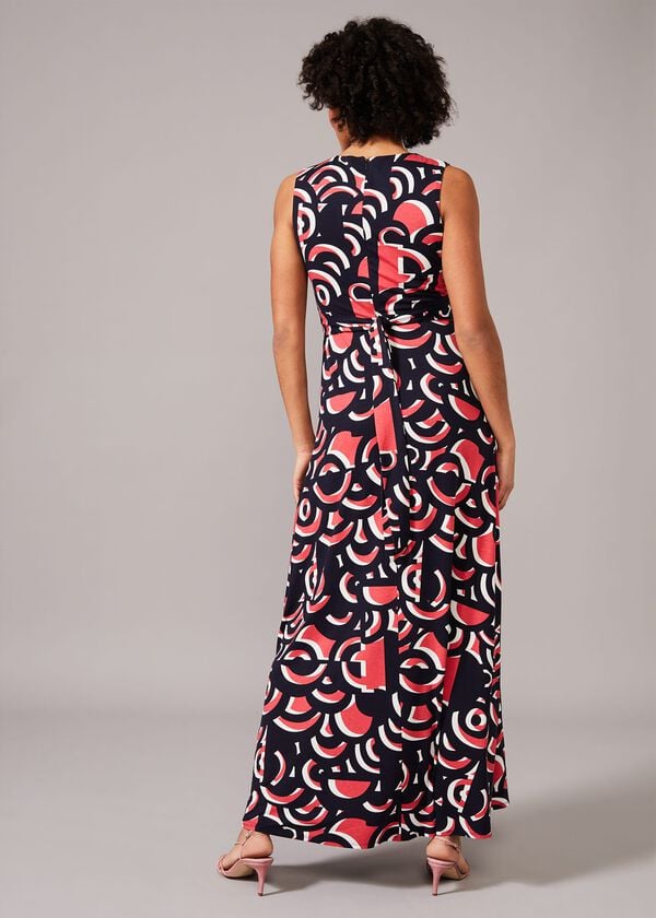 Phase Eight Noriko Swirl Print Maxi Dress