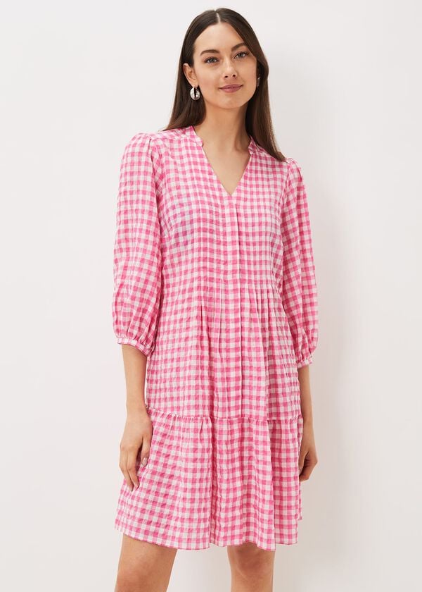 phase eight Oona Gingham Swing Dress