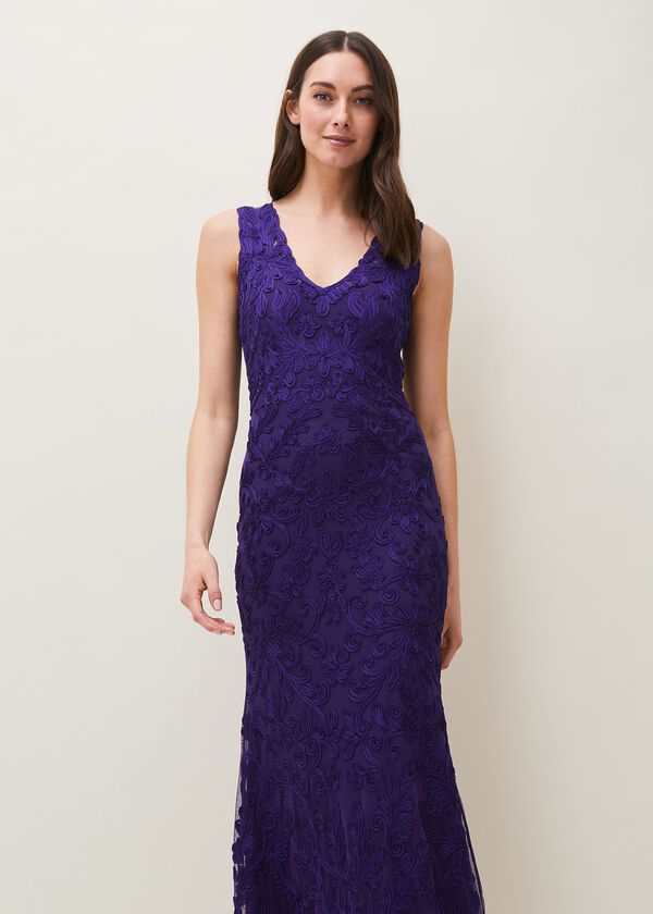 Phase Eight Osanne Tapework Lace Maxi Dress