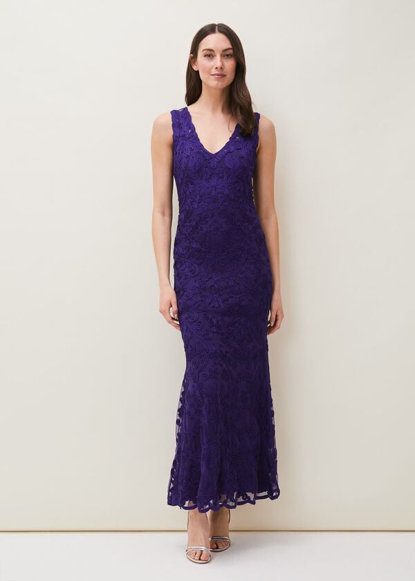 phase eight Osanne Tapework Lace Maxi Dress