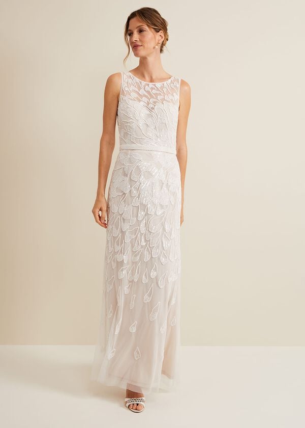 phase eight Ottilie Beaded Maxi Wedding Dress