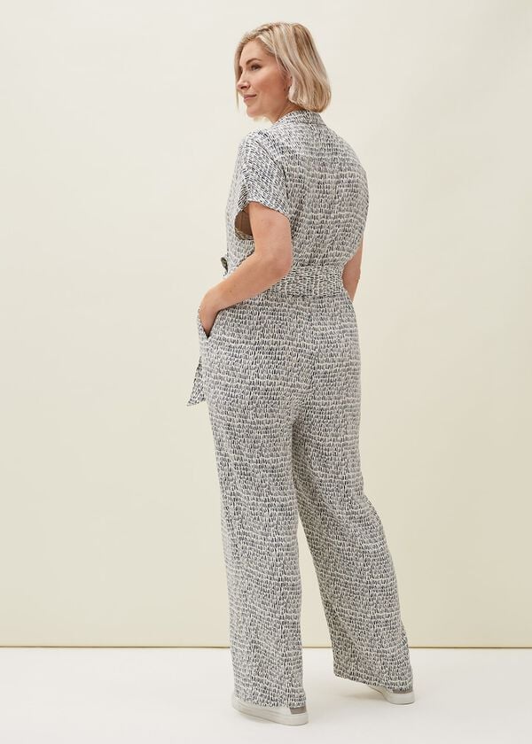 Phase Eight Paige Abstract Print Jumpsuit
