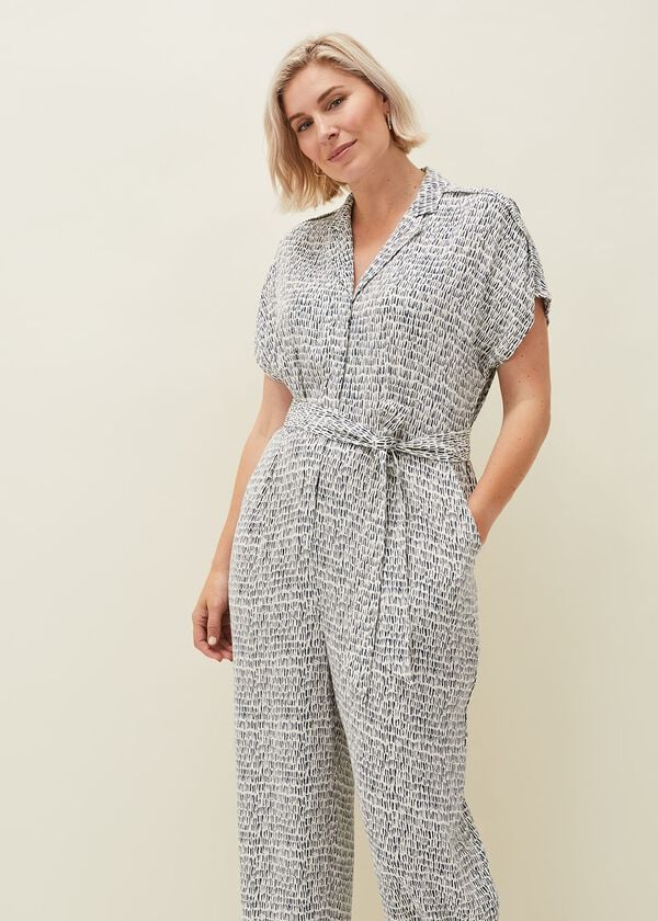 Phase Eight Paige Abstract Print Jumpsuit