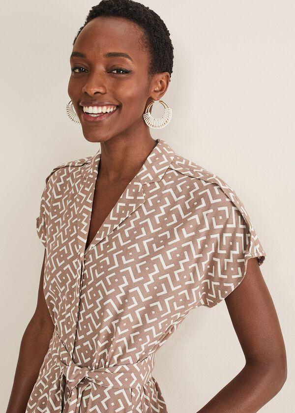 Phase Eight Paige Abstract Wide Leg Jumpsuit