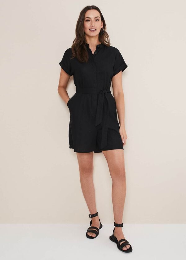 Phase Eight Paige Linen Playsuit