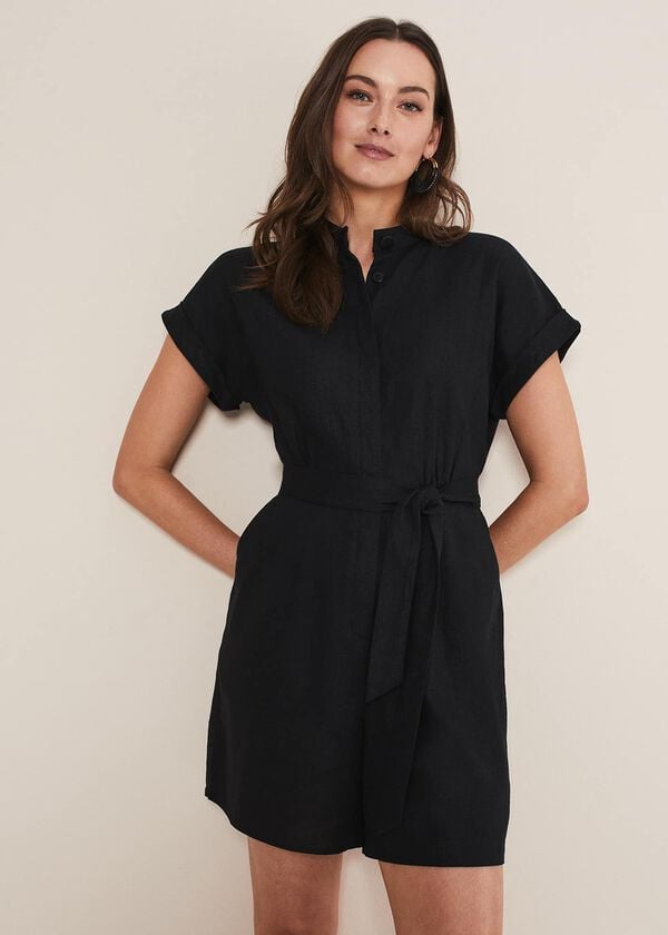 phase eight Paige Linen Playsuit