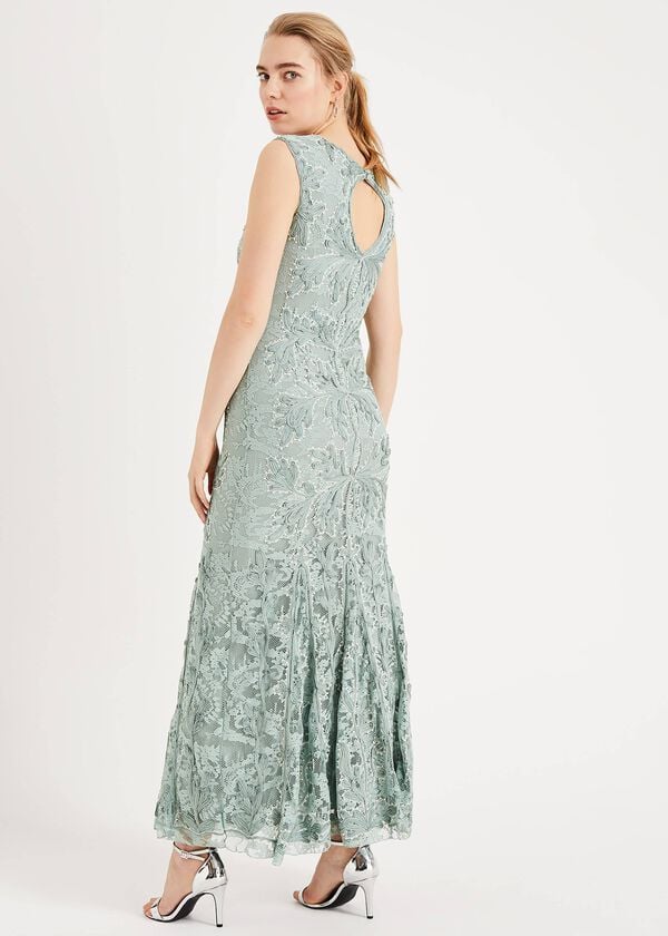Phase Eight Paige Tapework Lace Maxi Dress