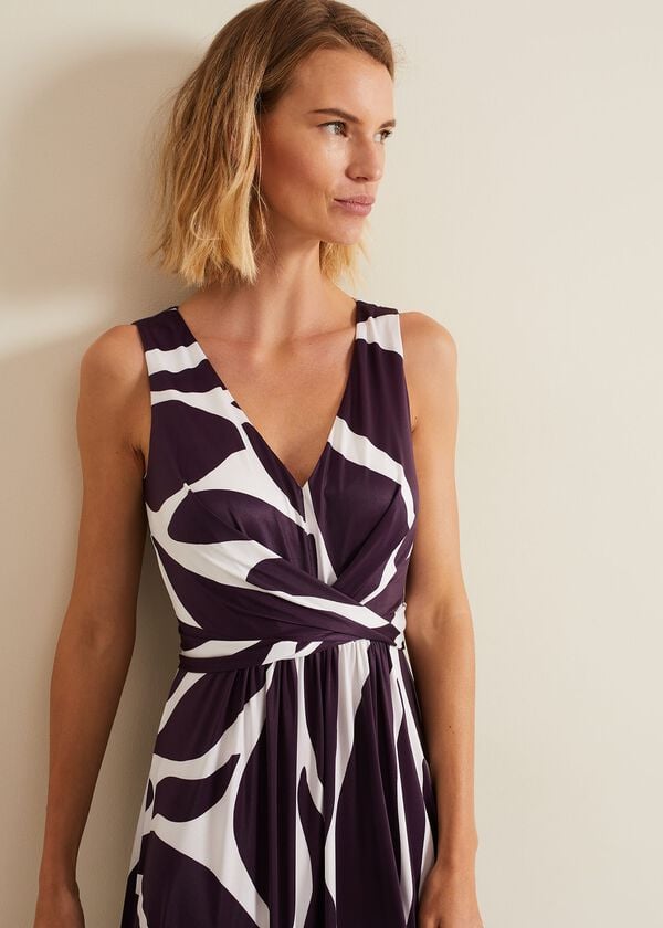 Phase Eight Palmer Leaf Print Maxi Dress