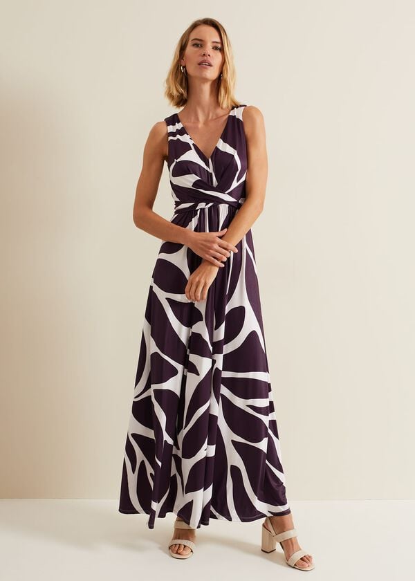 phase eight Palmer Leaf Print Maxi Dress