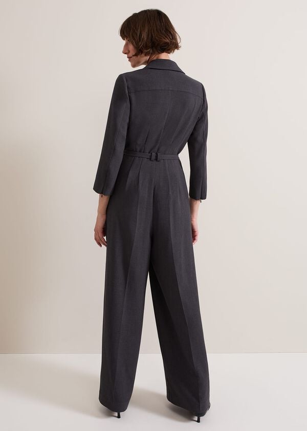 Phase Eight Pamela Grey Tailored Jumpsuit