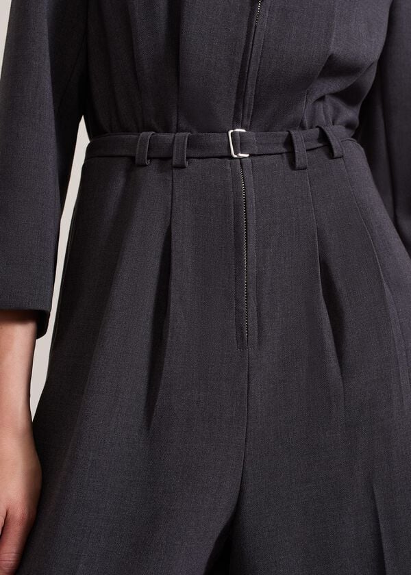 Phase Eight Pamela Grey Tailored Jumpsuit