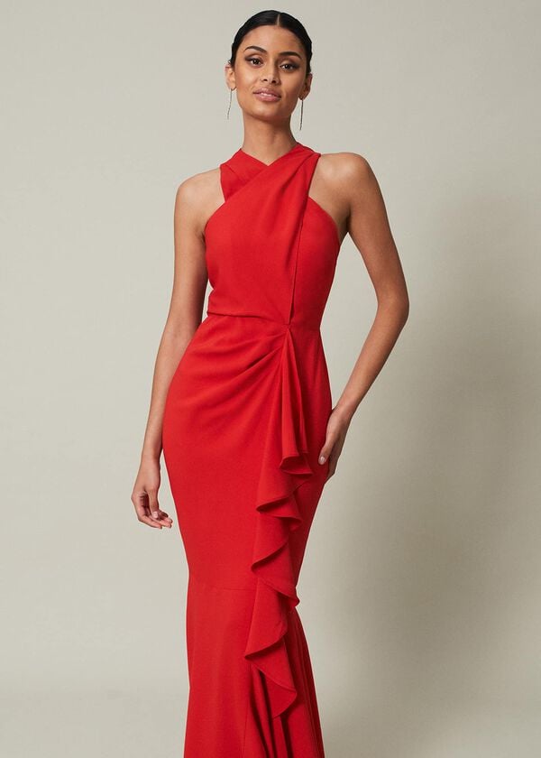 Phase Eight Pamela Ruffled Maxi Dress