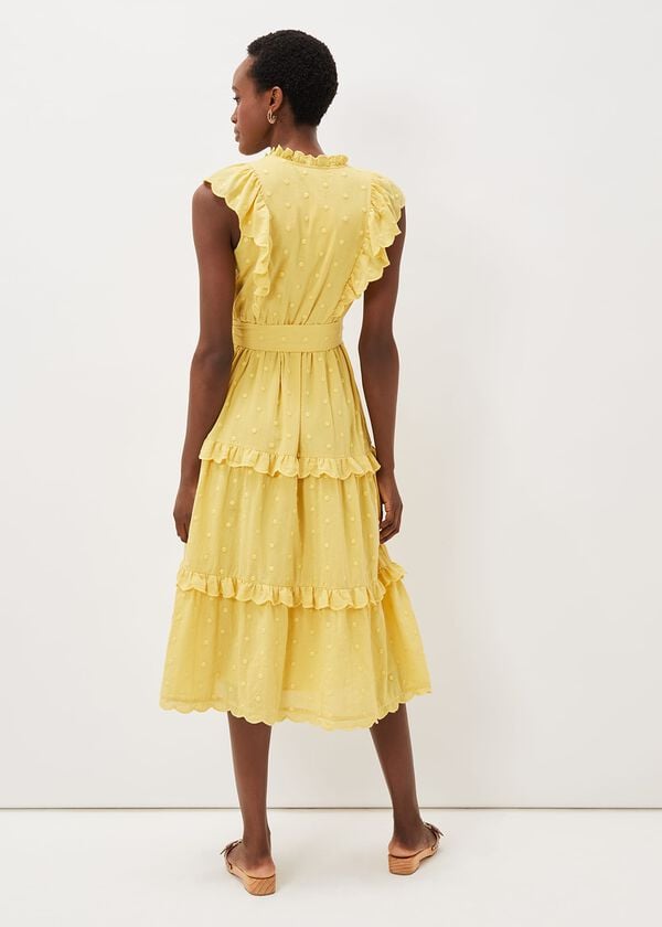 Phase Eight Parissa Cotton Frill Dress