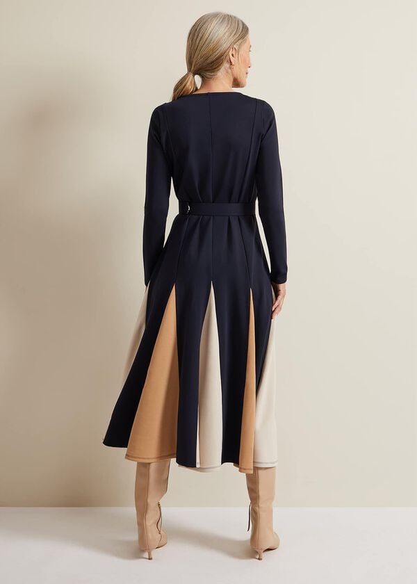 Phase Eight Paula Navy Midi Dress
