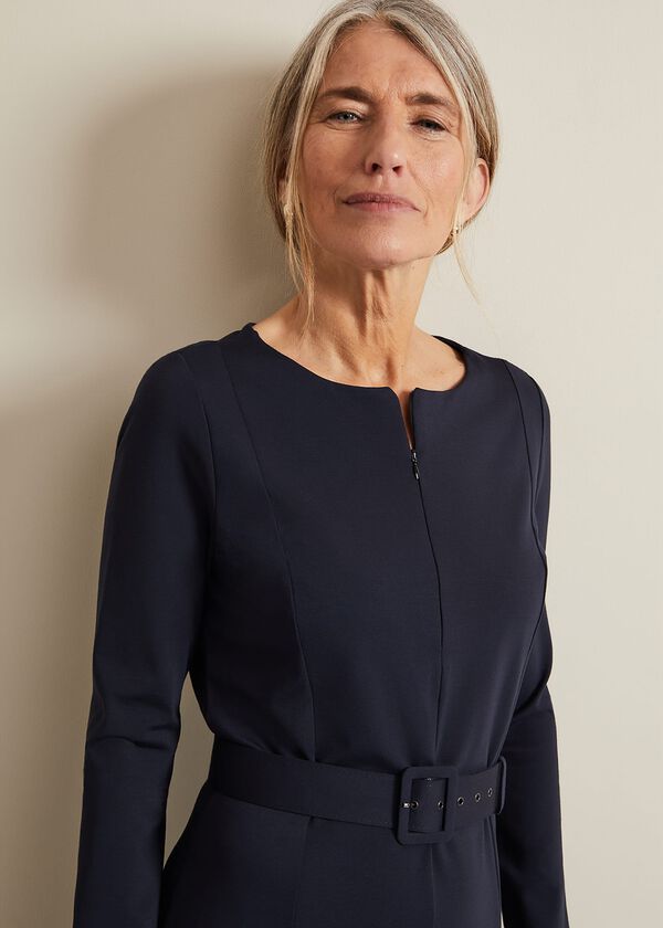 Phase Eight Paula Navy Midi Dress