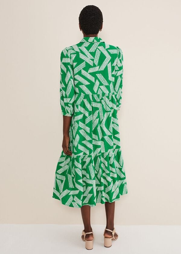 Phase Eight Penele Abstract Midi Dress