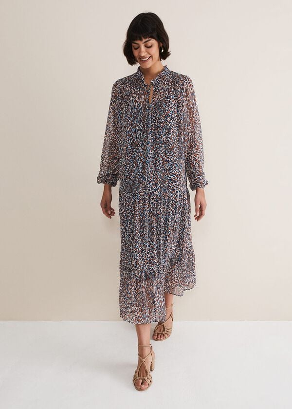 phase eight Penele Chiffon Midi Dress