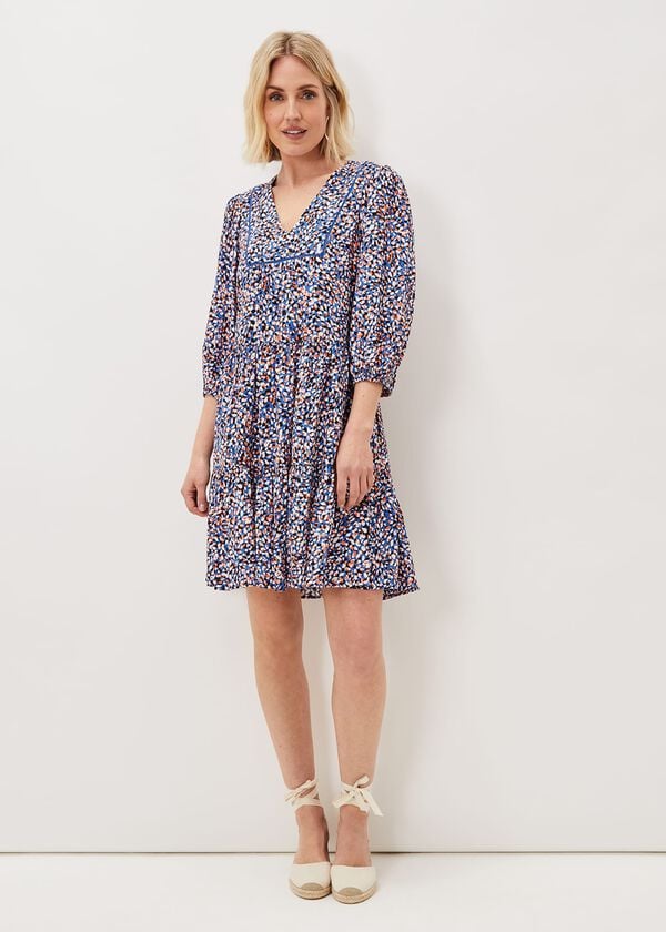 Phase Eight Penele Dotty Print Short Dress