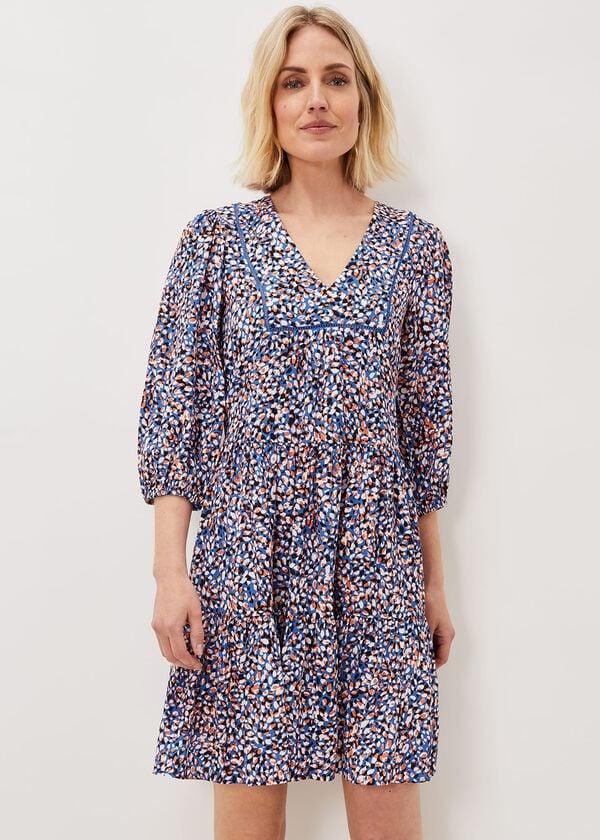 phase eight Penele Dotty Print Short Dress