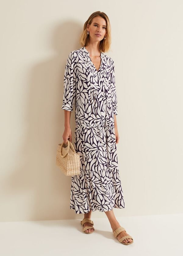 Phase Eight Penele Geo Midi Dress