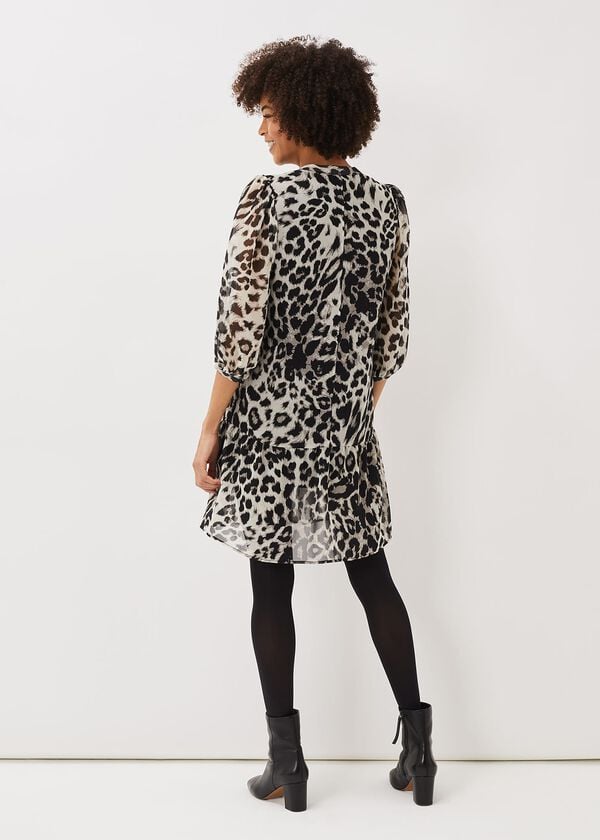 Phase Eight Penele Leopard Print Swing Dress