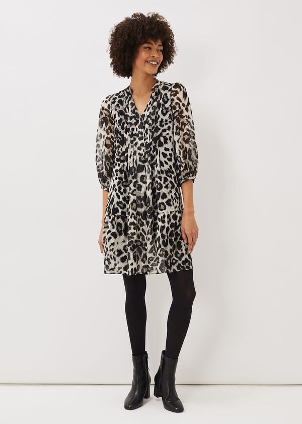 Phase Eight Penele Leopard Print Swing Dress