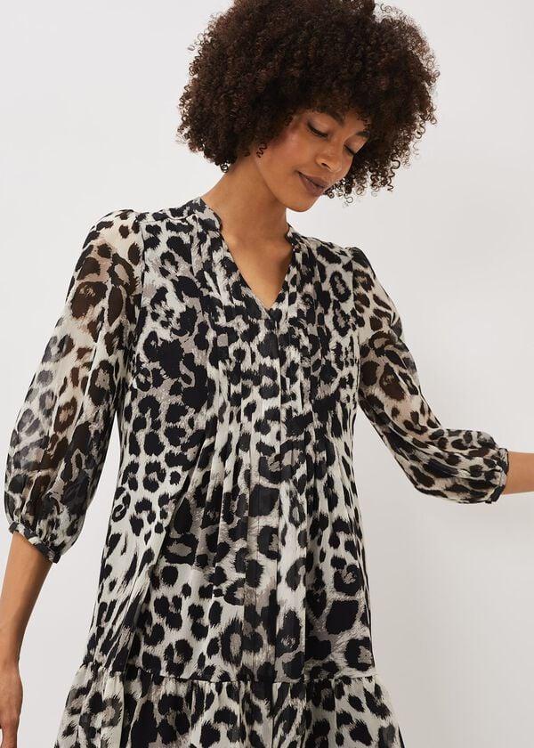 Phase Eight Penele Leopard Print Swing Dress