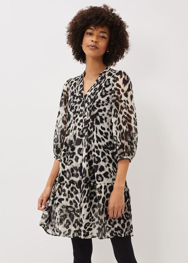 phase eight Penele Leopard Print Swing Dress