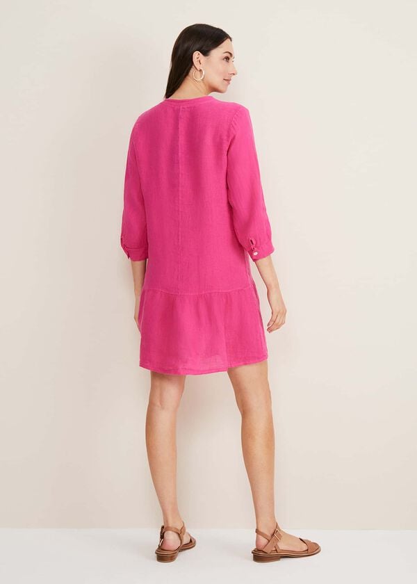 Phase Eight Penele Linen Swing Dress