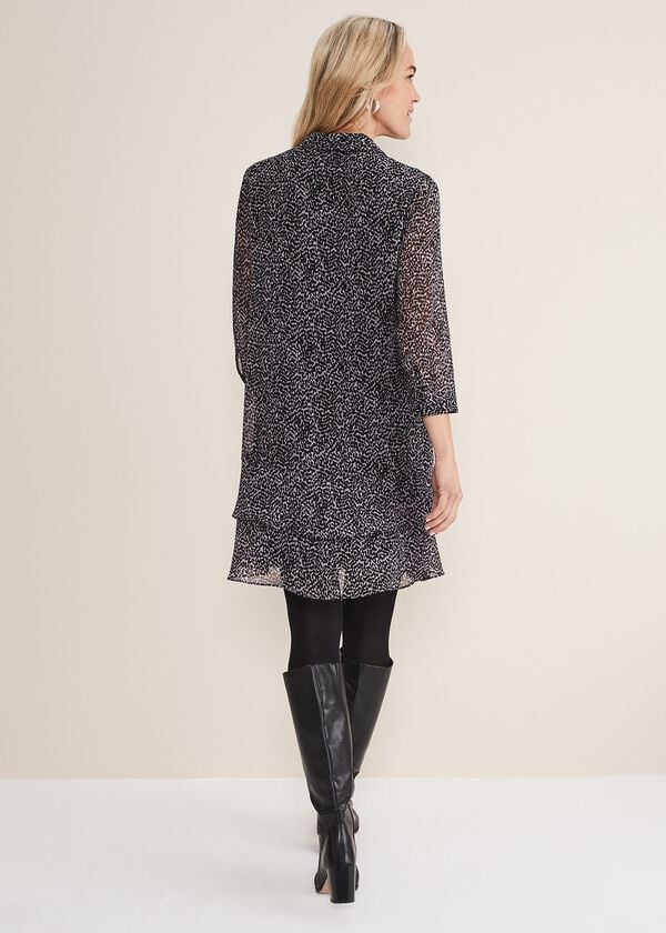 Phase Eight Penelope Chiffon Tiered Mini Dress