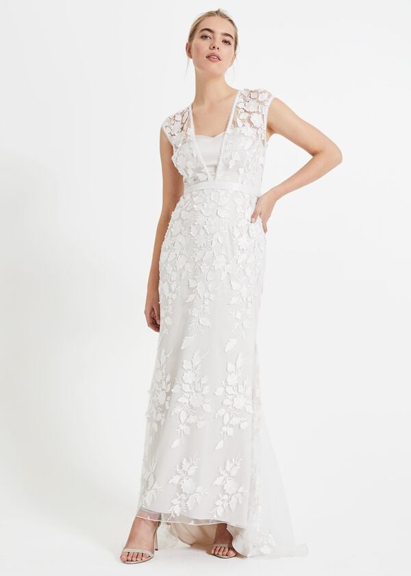phase eight Peony 3d Lace Wedding Dress