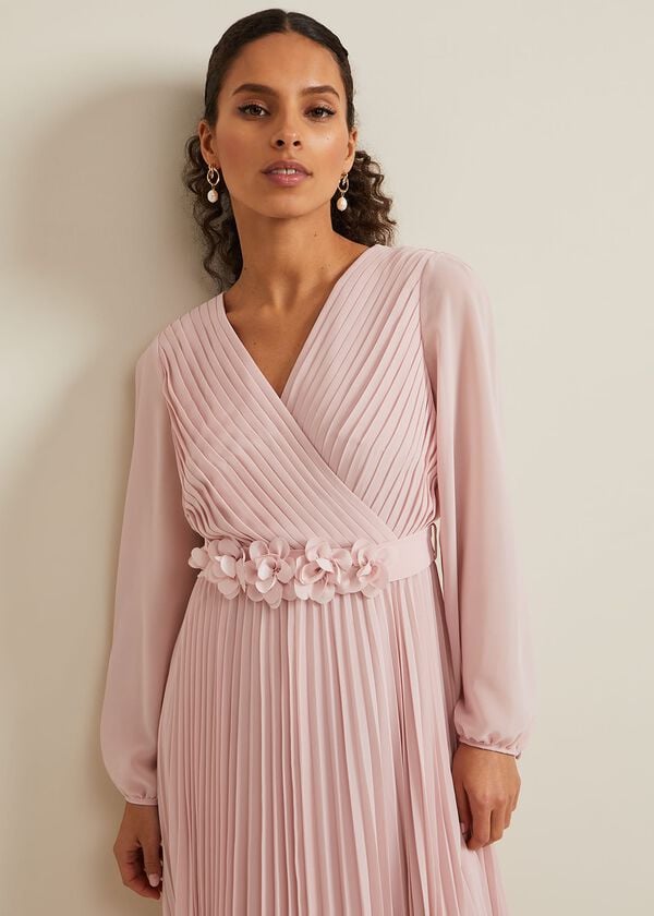 Phase Eight Petite Alecia Pleated Maxi Dress