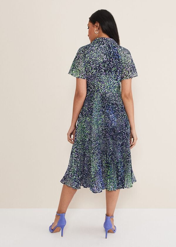 Phase Eight Petite Amelia Ditsy Shirt Midi Dress