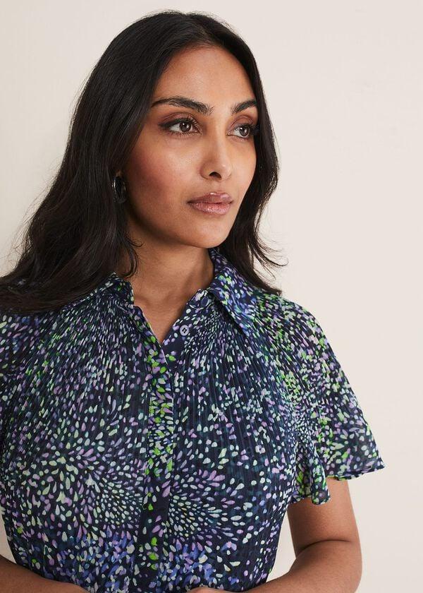 Phase Eight Petite Amelia Ditsy Shirt Midi Dress