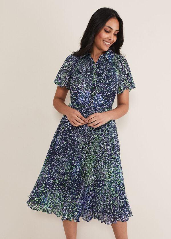 phase eight Petite Amelia Ditsy Shirt Midi Dress