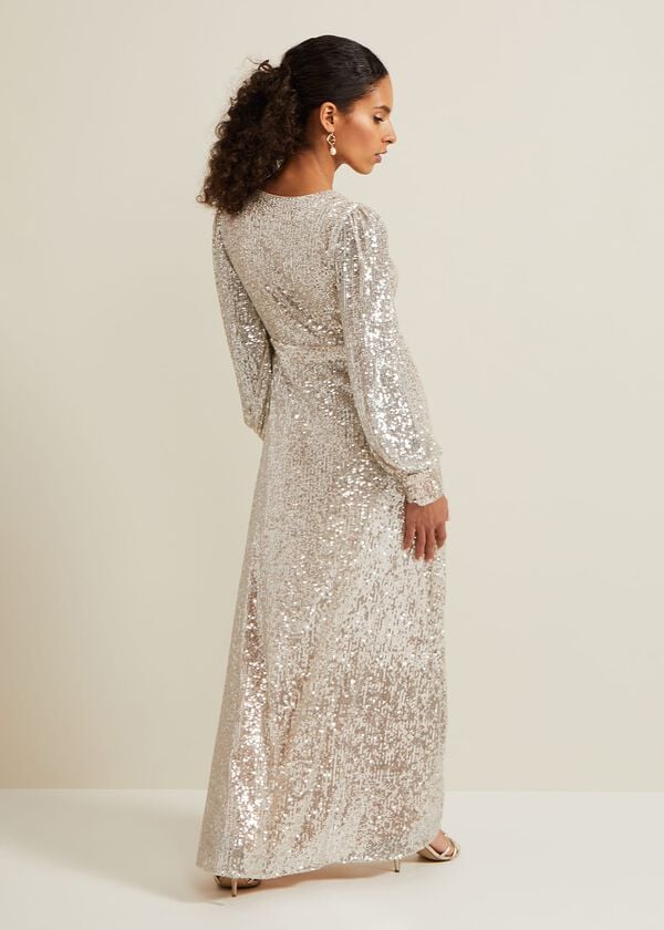 Phase Eight Petite Amily Sequin Maxi Dress