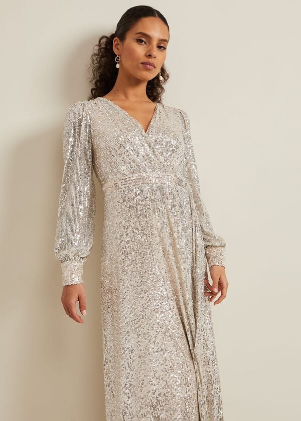 Phase Eight Petite Amily Sequin Maxi Dress