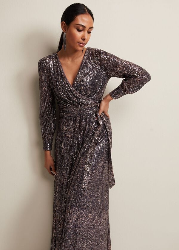 Phase Eight Petite Amily Sequin Maxi Dress