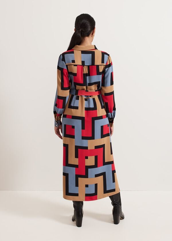 Phase Eight Petite Amita Geo Shirt Dress