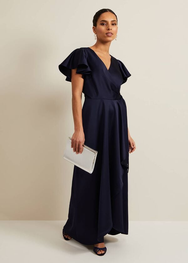 phase eight Petite Arabella Satin Maxi Dress