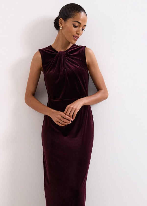 Phase Eight Petite Ava Velvet Maxi Dress