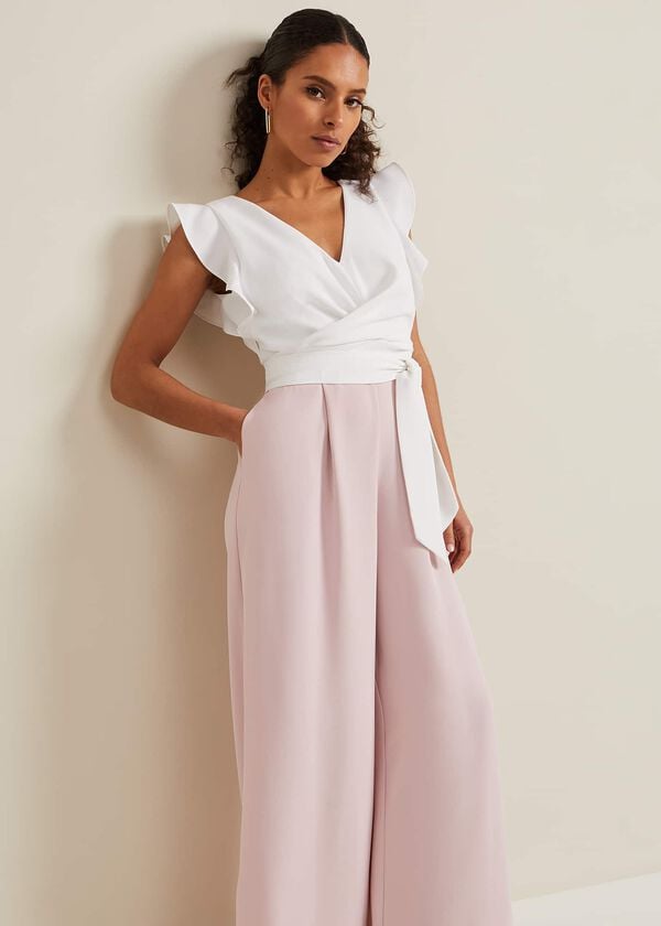 Phase Eight Petite Ayla Ruffle Jumpsuit